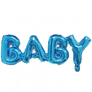 Шар Надпись "Baby", Синий