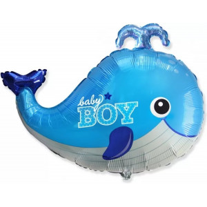Шар Кит BABY BOY, Голубой